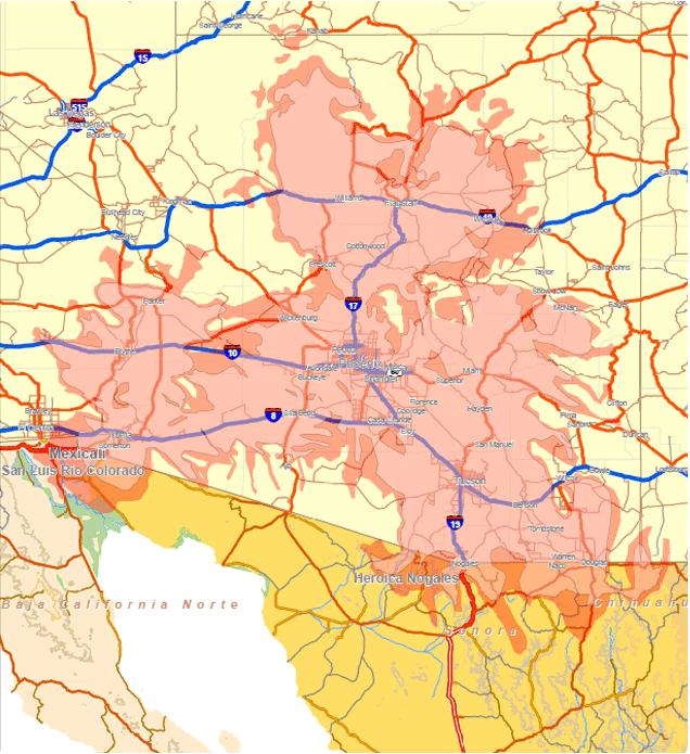 Arizona Coverage Map
